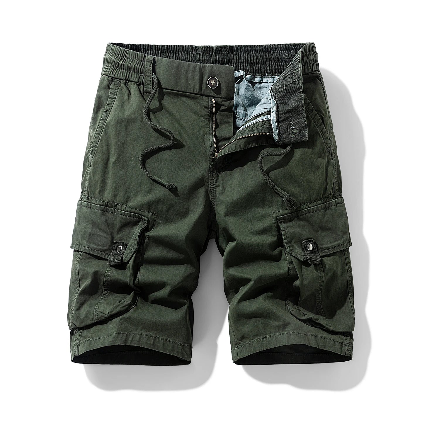 Summer Men Cargo Cotton Shorts Mens Beach Multi Pocket Shorts Pants Man Spring Casual Fashion Joggers Shorts Male Dropshipping