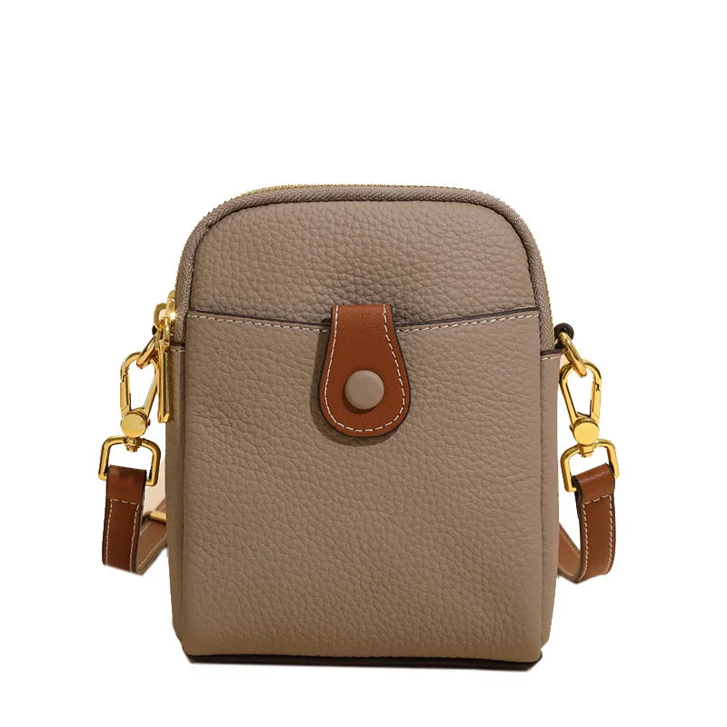 Genuine Leather Bag Women Casual Tote Female Luxury Simple Fashion Handbag Lady Cowhide Leather Daily Use Shoulder Shopping Bag