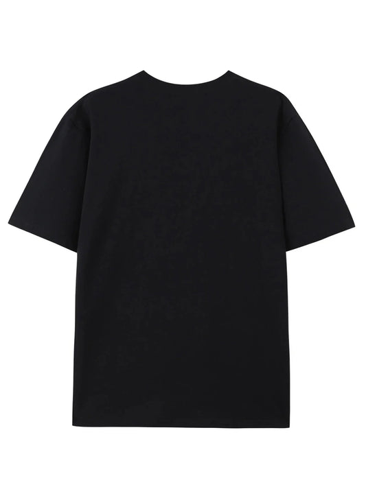 Men's Casual Cotton T-Shirt with Stylish J-Letter Print - Breathable, Comfort Fit for Spring & Summer Urban Fashion Tees for Men