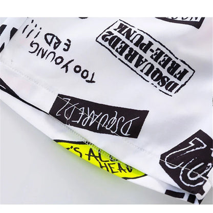 Hot Sale Cheap Price Kids Boy Summer Clothing Set Shirt And Shorts 2 Pieces Clothes Set with Printed Children Casual Streetwear