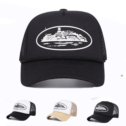 New Letter Embroidery Baseball Hats New Unisex Hip Hop Breathable Personal Sunshade Mesh Versatile Street Fashion Trucker Caps
