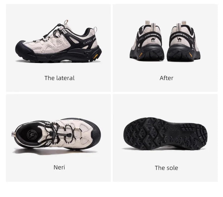 Hiking Shoes Breathable Mesh Casual Sports Shoes for Men Trekking Shoes Anti-slip and Shock Absorption 2025 New