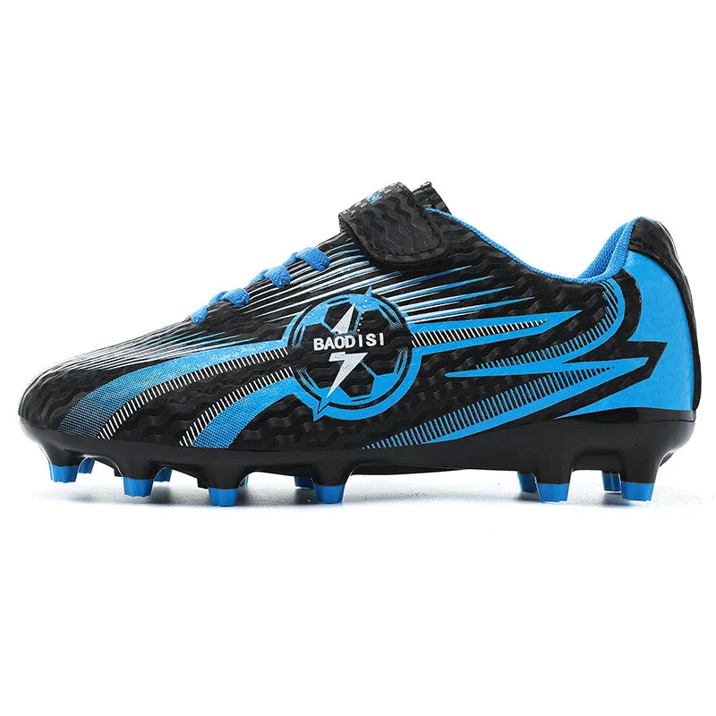 Kids Soccer Cleats Football Shoes AG/TF Studs Non Slip Wear Resistant Breathable Training Sneakers Children Boy Girl Match Boots