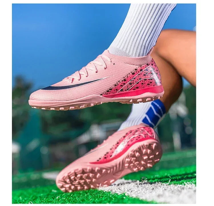 New Men Professional Unisex Soccer Shoes Sport Ultra-light Football Boots Cleats Grass Non-slip Training Match FG/TF