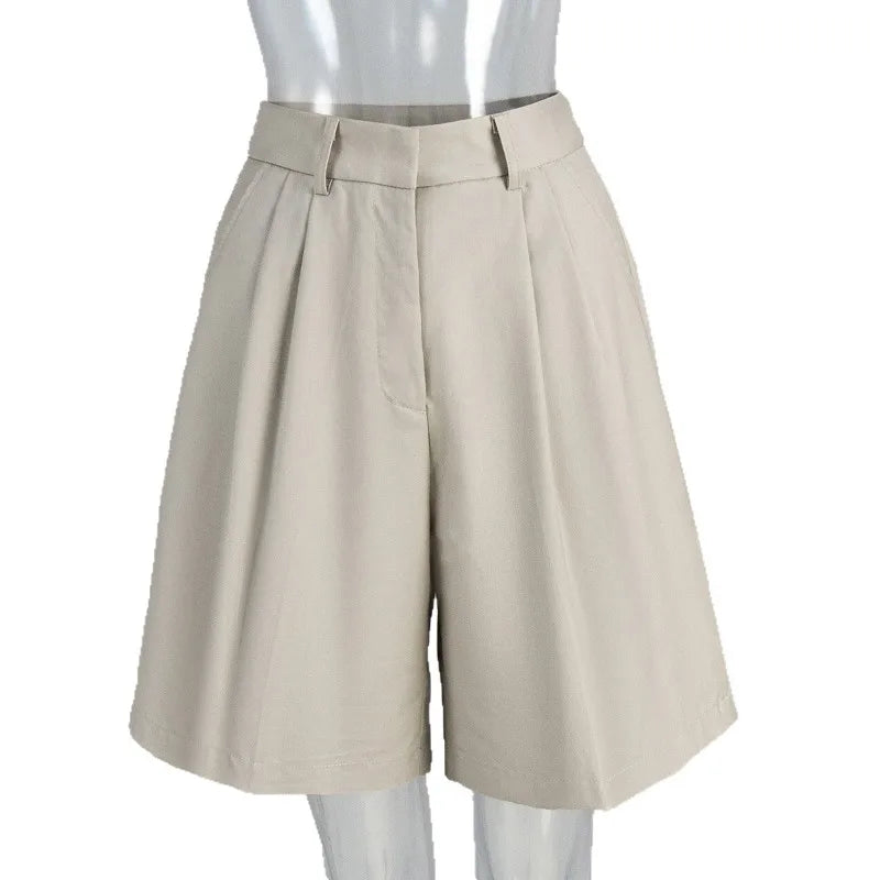 Straight-leg Pants 2026 Summer Shorts Temperament Casual Versatile Loose and Thin Five-point Suit Shorts