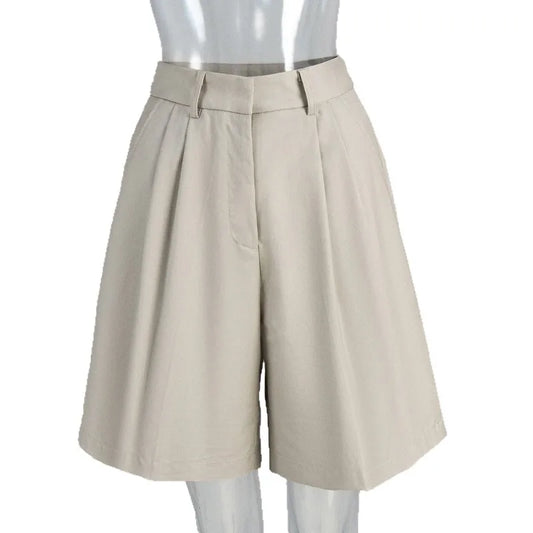 Straight-leg Pants 2026 Summer Shorts Temperament Casual Versatile Loose and Thin Five-point Suit Shorts