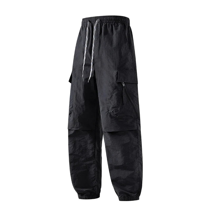 Hiking Men Pant Breathable Waterproof Trousers Elastic Waist Camping Pant Women Slant Pockets Travel Pant Outdoor Sports Pant