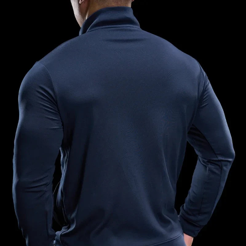 Men Running Jackets Gym Zipper Sport Jacke Jogging Training Quick-drying Fitness Sweatshirt Outdoor Casual Running Sportswear