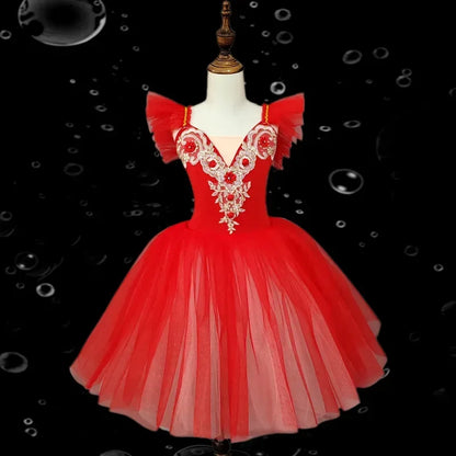 Girl Ballet Dress Tutu Outfit Vestidos Princess Dance Costumes Kids Clothes Summer Girls Dresses Ballet Leotards Children's Day