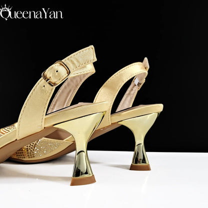 Glamorous Party Shoes & Bag Set: In Stock Elegant Heels with Matching Purse for Party Occasions