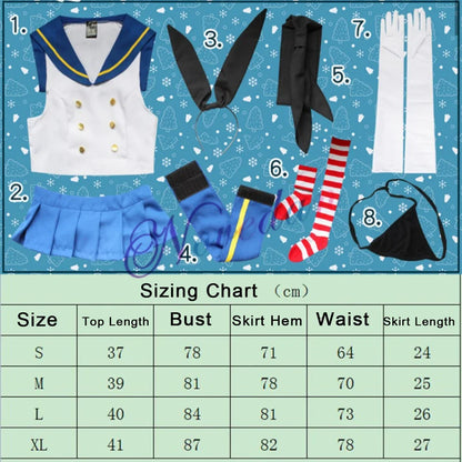 Collection Kancolle Fleet Kanmusu Shimakaze Cosplay Costume Anime Girls Sailor Suit For Women Sexy Summer Dress Full Set