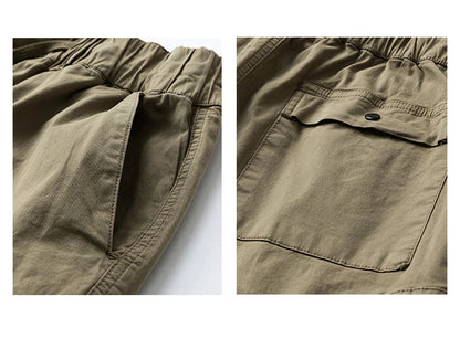 Men Multi Pocket Loose Cargo Pants Men Thin Breathable Casual Outdoor Male Shorts Men Summer Shorts New Trendy Sports Shorts
