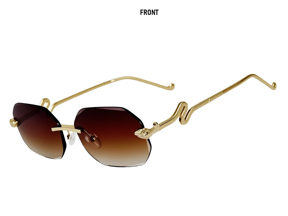 Fashion Rimless Sunglasses Women 2026 Oval Glasses Luxury UV400 Protection Dropshipping Lentes De Sol Mujer Lunette Soleil Femme