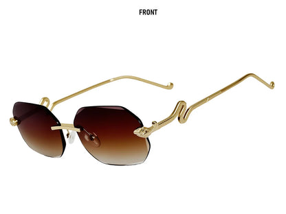 Fashion Rimless Sunglasses Women 2026 Oval Glasses Luxury UV400 Protection Dropshipping Lentes De Sol Mujer Lunette Soleil Femme