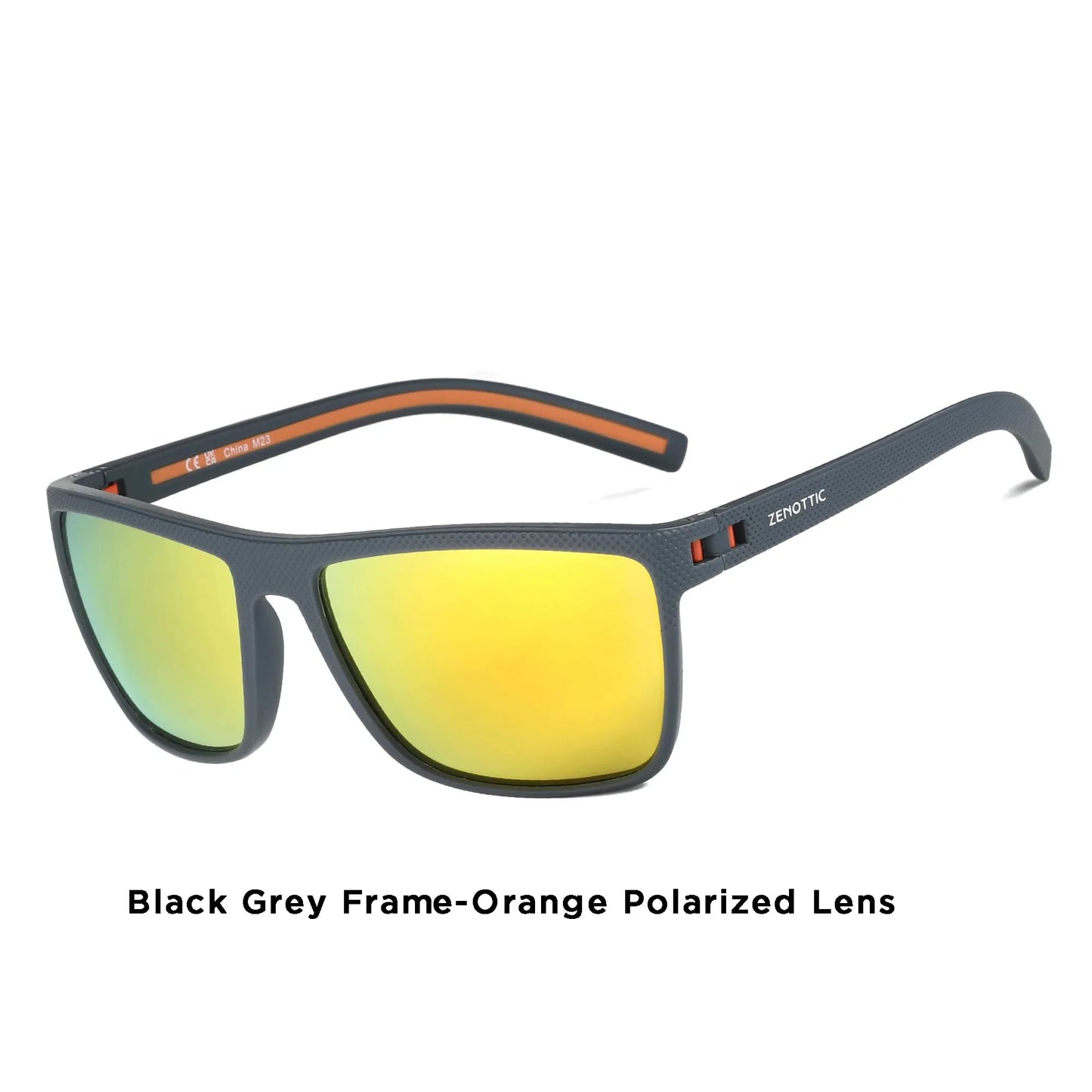 Retro Polarized Sunglasses for Men Lightweight TR90 Frame UV400 Protection Square Sun Glasses Night Vision Goggles