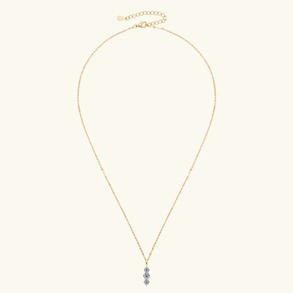 Certified D Color Three Stone Moissanite Pendant Necklace Collar Plata 925 Sterling Silver Necklaces for Women Jewelry