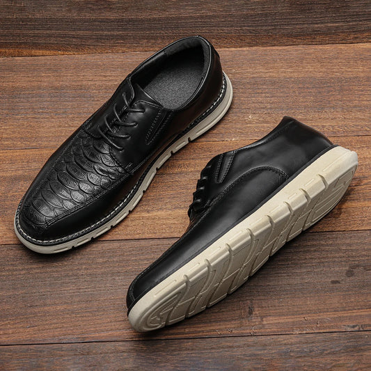 Fashion Brogue Men's Shoes Comfortable 2025 Brand Casual Shoes Men