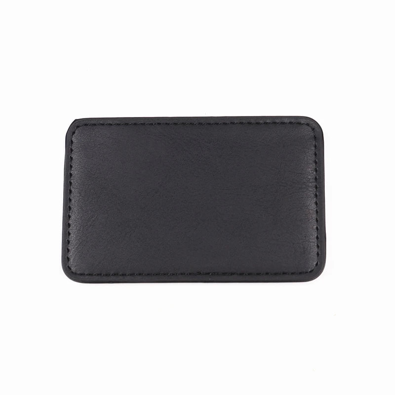 Leather Bat ID Wallet For Men Slim Card Holder Case Cover With Cutout Superhero Face Eyes Mask Gift For Teens Boy Friend Husband
