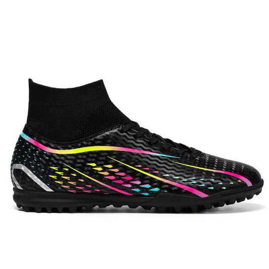 Classic TF Turf football shoes PU Fabric Comfort Upper Rubber Abrasion Resistant Sole Unisex Kids Sports Sneakers