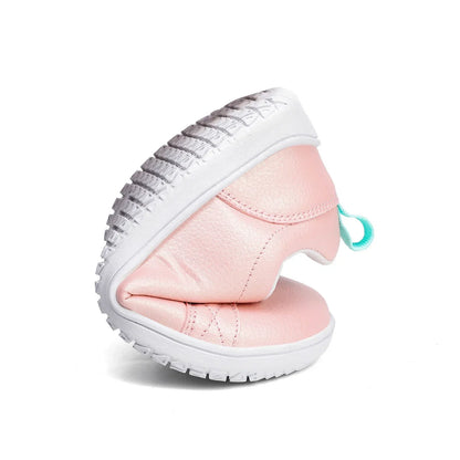 Kids Barefoot Shoes Boys Girls Wide Toe Minimalist Fashion Sneakers Lightweight Hook Loop Artificial Leather Walking Flats