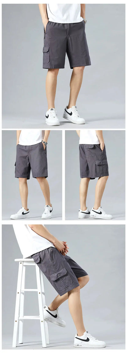 Men's Lightweight Cotton Summer Casual Shorts Loose Fit Exercise Fitness Comfortable Breathable Quick Dry Active Shorts