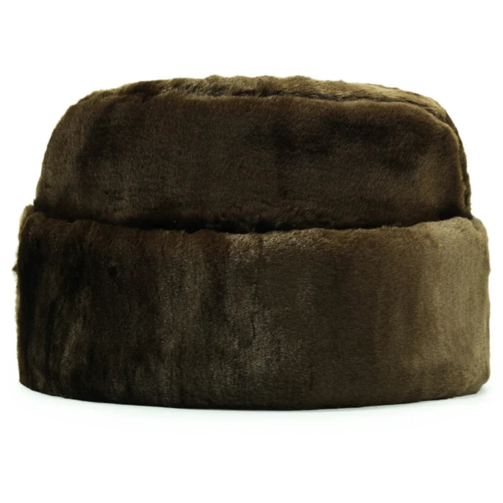 Thick Warm Winter Hats for Men Classic Faux Fur Russian Hat Male Snow Ski Earflap Cap Bomber Hat Dad Father Russian Cap