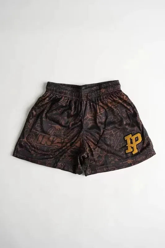 Mens Clothing IP Trend Casual Shorts Summer Fitness Sports Mesh Breathable Quick Dry Short Pants Man Beach Basketball Sweatpants
