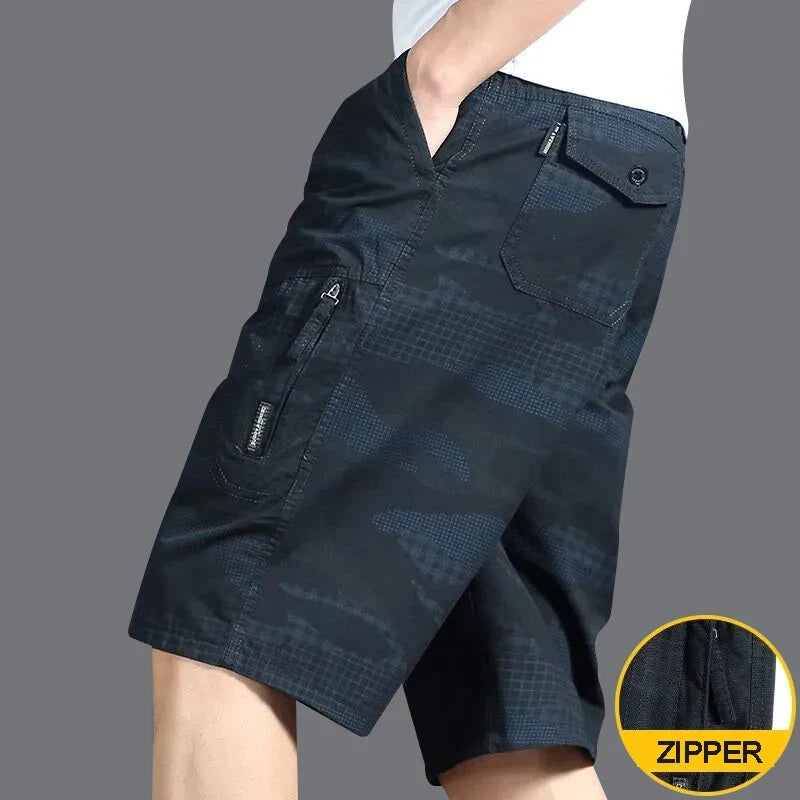 High Quality Men's Camouflage Shorts Print Casual Short Pants 6XL Plus Size Below Knee Shorts Homme Sprots Pants