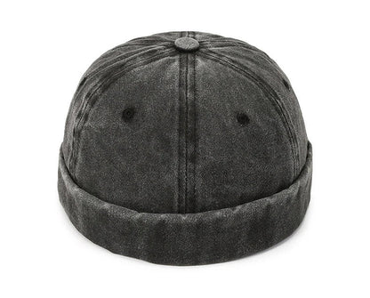 Hatsmen's Four Seasons Denim Cloth Gua Skin Hat, Street Bare Panel, Landlord Hat, Personality Fashion, Retro Outdoor Trend
