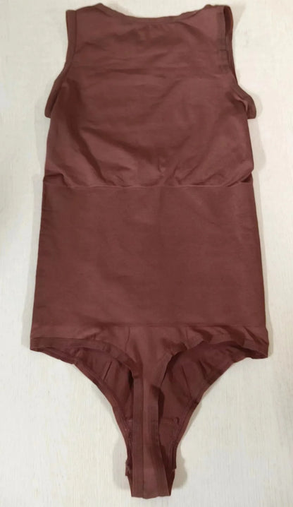 Halter Neck Body Shaper Suits Open Crotch Thong Shapewear Body Shapers Tummy Control Bodysuit Cupless Stretchy Jumpsuit