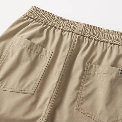 Summer Straight Cargo Pants Mens Multi-Pocket Work Casual Sweatpant Fashiom High Street Outdoor Casual Breathable Loose Trousers