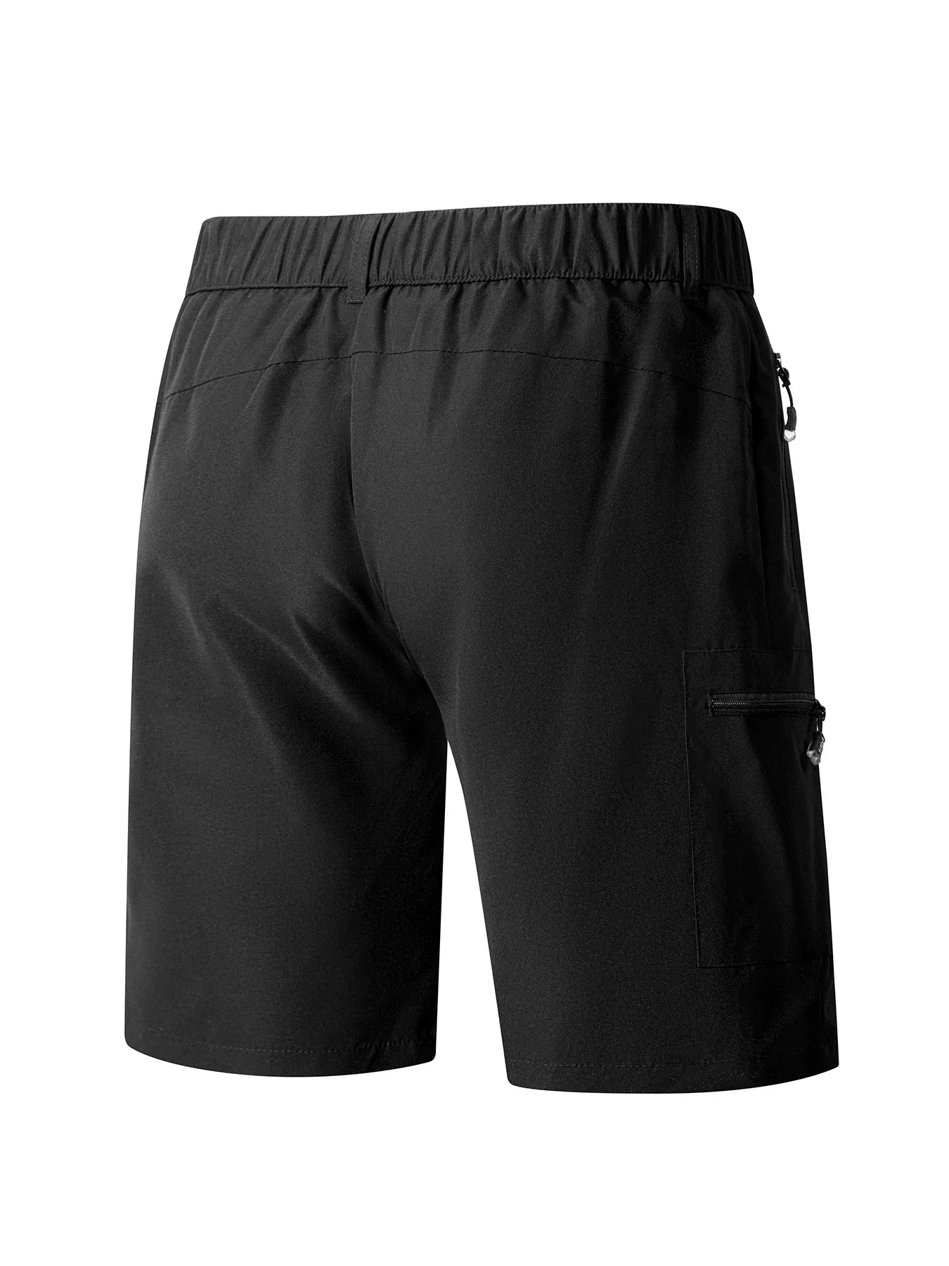 Men's Casual Shorts Business Social Quick Dry Shorts Breathable Relaxed with Zip Pocket Design Solid Color Shorts Streetwear