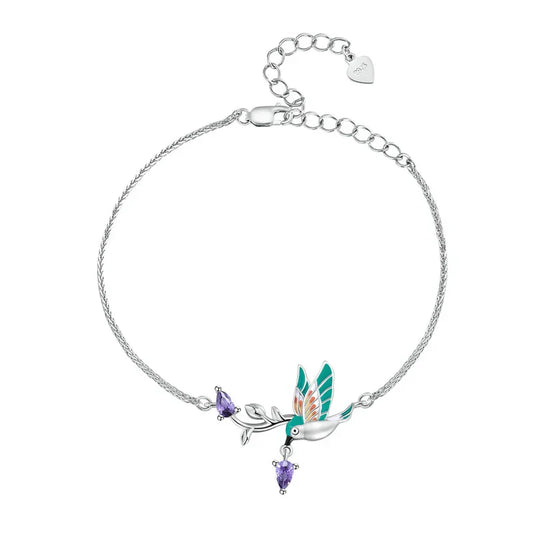 Bracelet en argent sterling 925, design original pour femmes, bracelet martin-pêcheur, bijoux en argent pour soirée BSB126