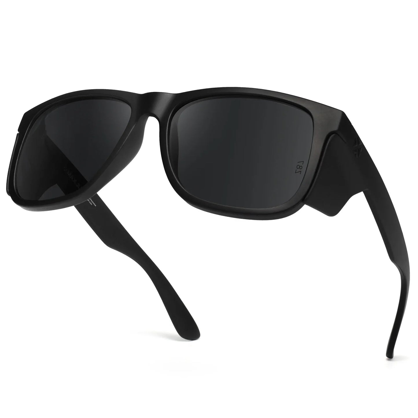 Extra Large Z87 Safety Sunglasses for Big Heads Men Women TR90 Oversized Side Shields Wrap Sun Glasses UV400 8806S