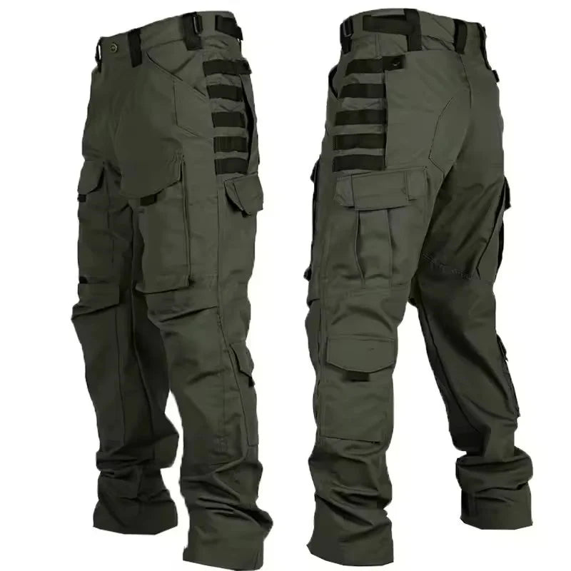 Men Tactical Pants Quick Dry Milit Multi-Pocket Cargo Pants Casual Trousers Wear-Resistant Workwear Traning Hunting Pants Loose