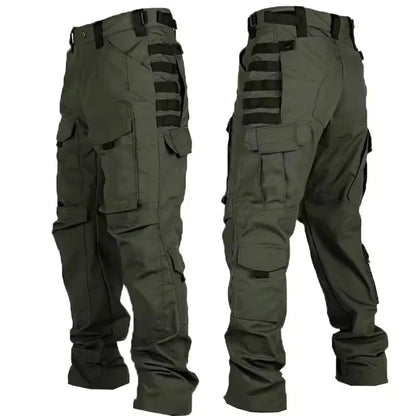 Men Tactical Pants Quick Dry Milit Multi-Pocket Cargo Pants Casual Trousers Wear-Resistant Workwear Traning Hunting Pants Loose