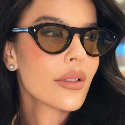 Top Selling cat eye sunglasses for women vintage small frame gradient uv400 sun glasses men retro hip hop driving shades