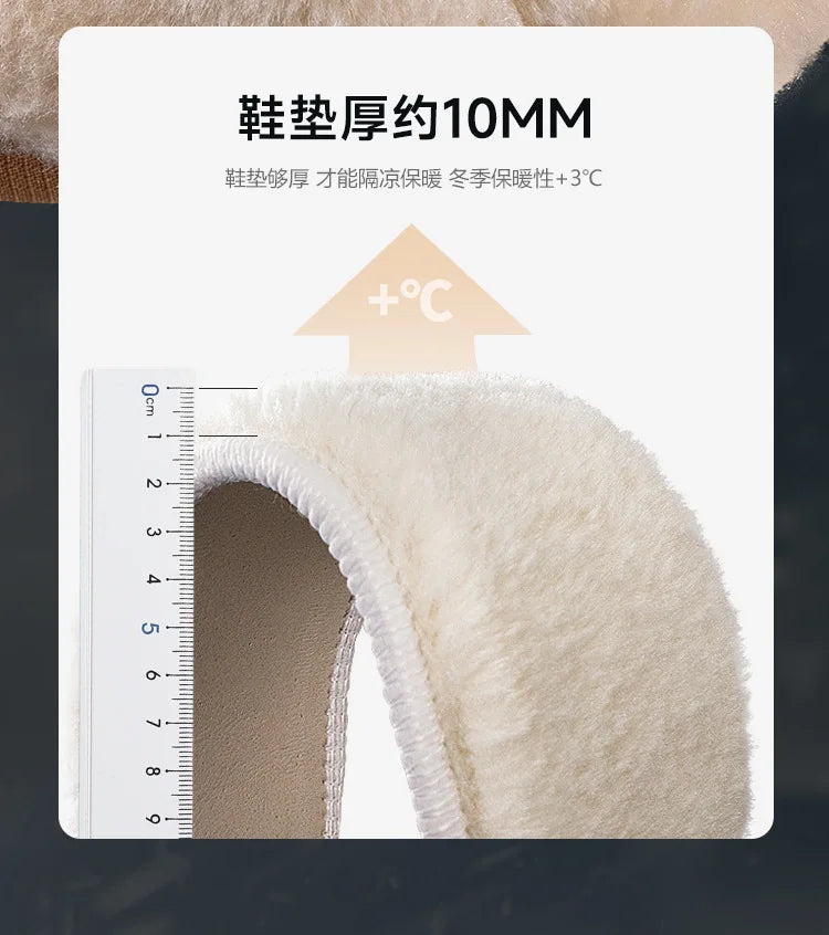Men's Winter Boots 2026 New Snow Boots Thickened Warm Boots Waterproof Non-Slip Winter Shoes Thick Sole Cold-Proof Shoes
