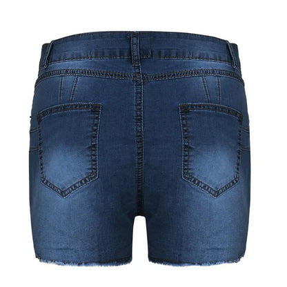 Sexy Hot Slim Denim Shorts Women Fashion Trendy All-match Solid Color Tight High Waist Short Jeans Lady Commuting Cowboy Outfits