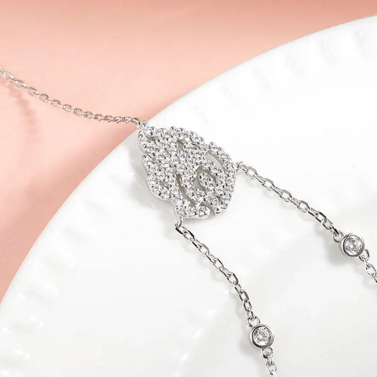 Bracelet en moissanite certifié GRA pour femmes, étincelant, réglable 14-19CM, en argent sterling 925, par Shiran Aloni