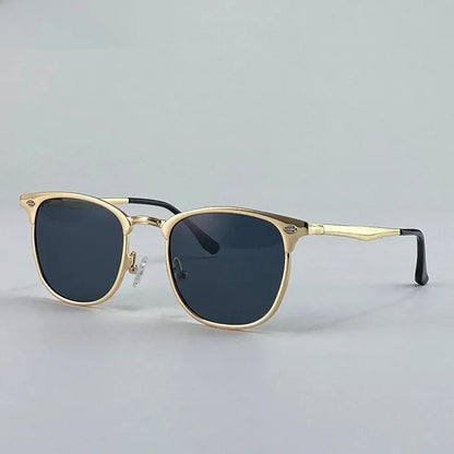 New Arriavl Square Sunglasses Men 2026 Luxury Brand Metal Frame Retro Punk Sun Glasses Male Driving Shades Vintage Eyewear UV400