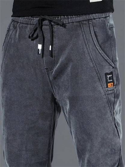 New Man Pants Hip Hop Harem Jeans Men Trousers Loose Joggers Denim Casual Sweatpants Korea Trousers Streetwear Men Clothing