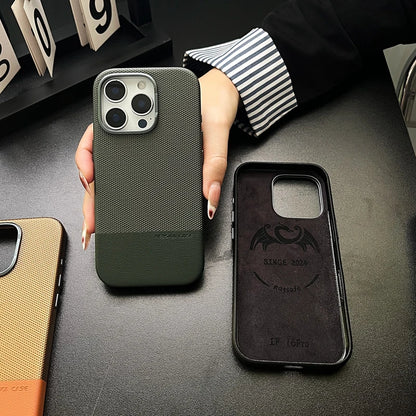 Original Technology Woven with Camera Control Button Magnetic Case for IPhone 17 16 15 14 13 Pro Max Air Wireless Charge Cover