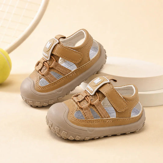 Hollow Out Summer Sandals For Children PU Leather Trend Fashion Boy's Girl's Sport Sandal Anti-slippery Ergonomics Kid's Sneaker