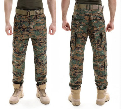 Men's Uniform Camouflage Tactical Multicam Cargo Pants Army Combat Long Trousers Fisthing Climbing Hunting Pants