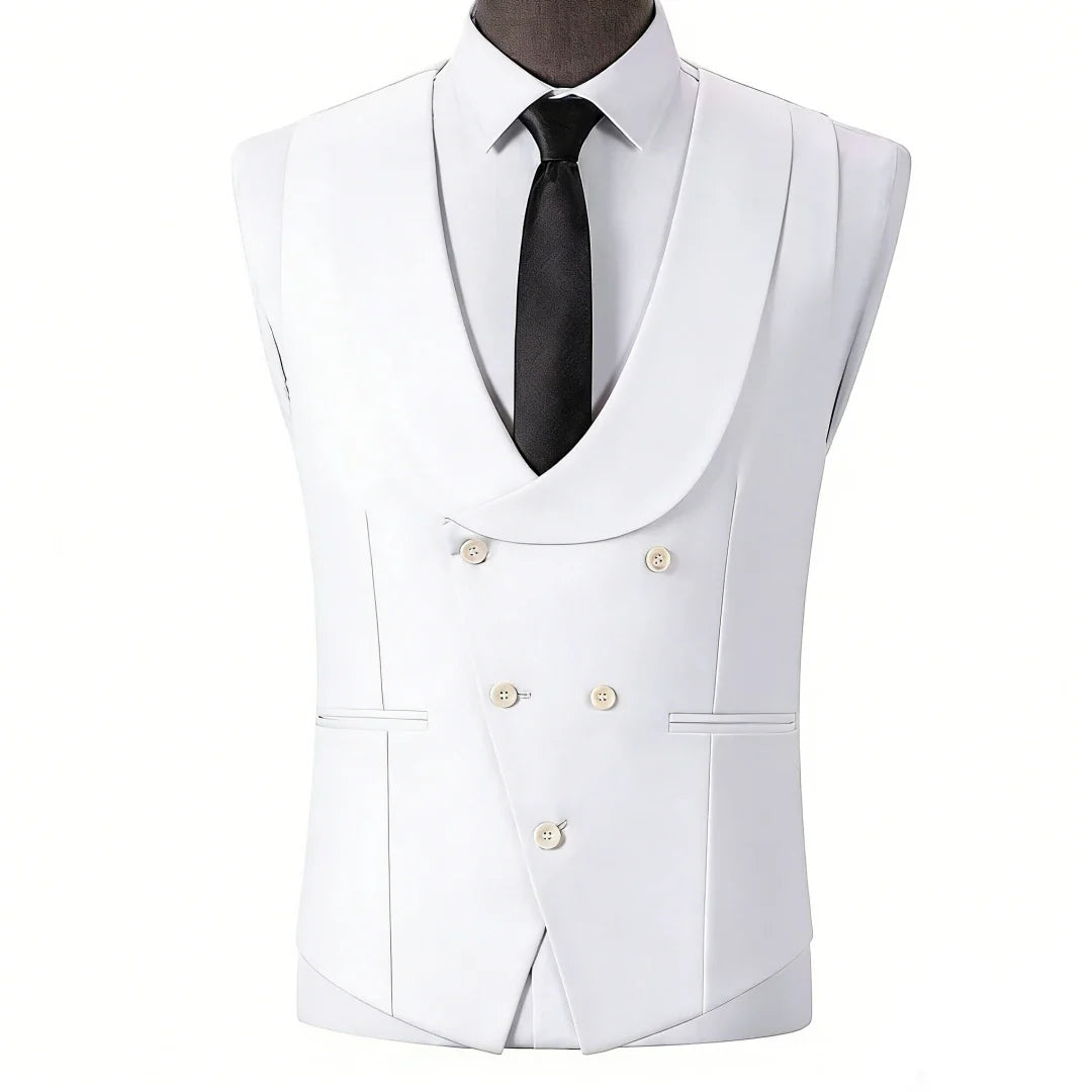 Men Vest Light Champagne With Lapel Solid Waistcoat For Wedding Banquet Prom Business Work Office Casual Daily Men Suit Vest