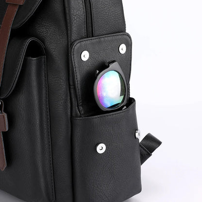 2023 Men Backpack PU Leather Bagpack Large Laptop Backpacks Male Mochilas Black Schoolbag For Teenagers Boys Brown Sac A Dos