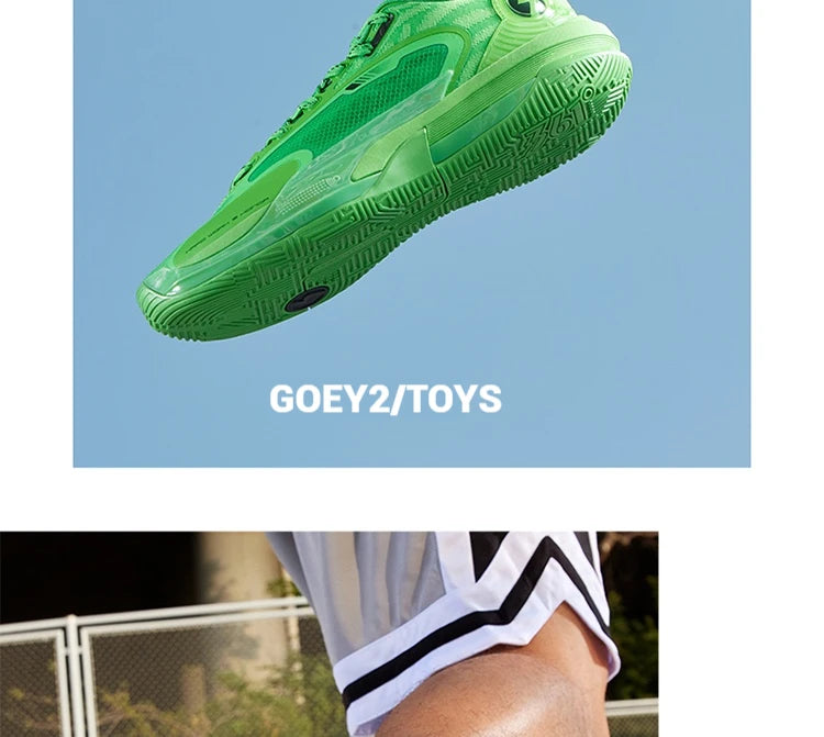 GOEY 2.0 Youth Men's Sports Basketball Wear-Resistant Non-slip Shock-absorbing Lightweight Sneakers Male 672511117
