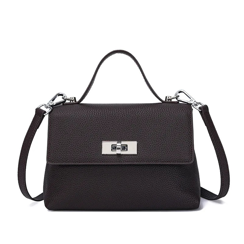 Luxury handbags female crossbody bags small square shoulder bag new fashion 2025 genuine cowhide leather satchel