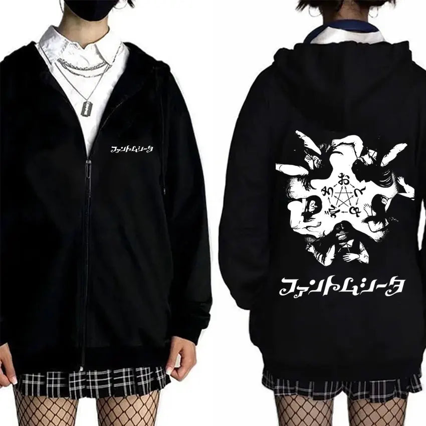 Ado World Tour 2025 Hibana Zipper Hoodie Men Women Clothing Fashion Japanese Style Streetwear Unisex Casual Fleece Zip Up Jacket